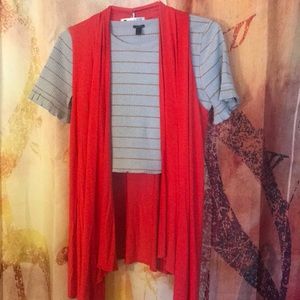Trendy Red T-Vest-over-top!